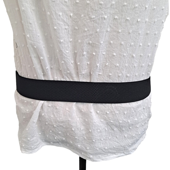 Black corset belt boho elastic wide Faux leather gold spirals waist plus size - Picture 11 of 16